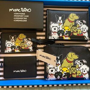 Marc Tetro Dog Print Accessory Set
